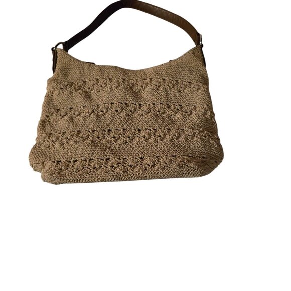 Vintage Macrame Crocheted Purse Lined 70's - Picture 2 of 8